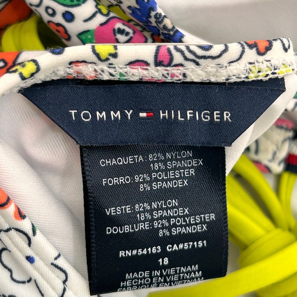 Tommy Hilfiger Women's Penelope Floral One Piece Belted SwimSuit NWT - Size 18 - Picture 8 of 8
